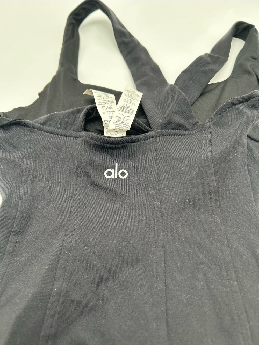 ALO Yoga Black Cross-Back tennis dress size XS